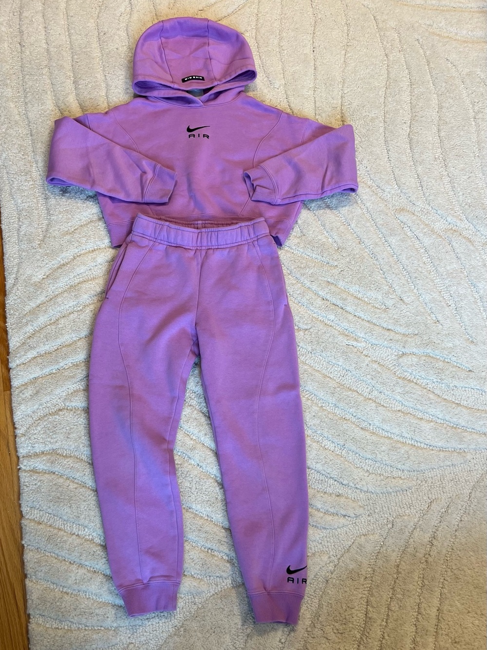 Nike Air Kids Lavender Hoodie & Jogger Set
